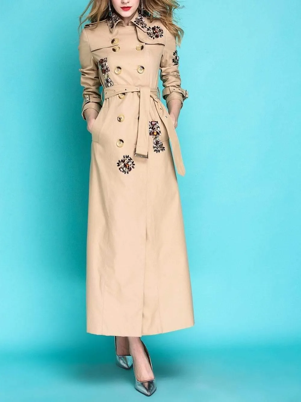 England Style Autumn Spring Trench Coat