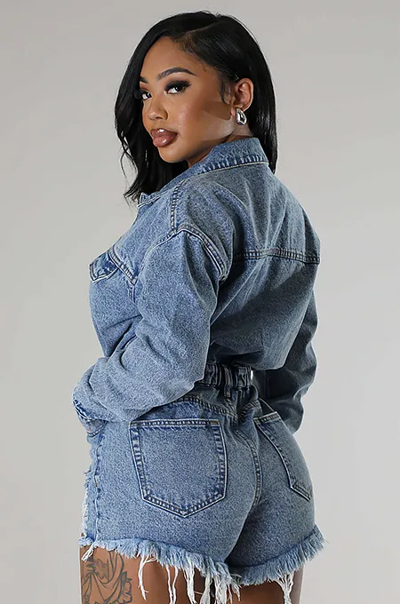 ‘Eternity’ Denim Romper