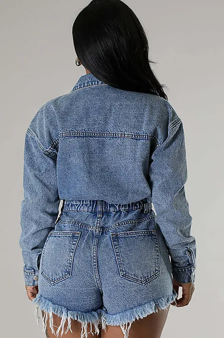 ‘Eternity’ Denim Romper