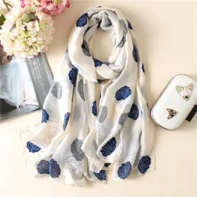 Fashion Silk Scarf Printed Bandana Shawl #LZ024