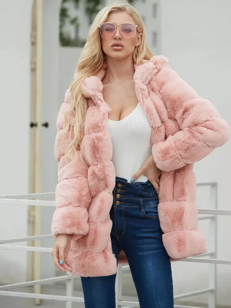 Faux Fur Plush Teddy Coat