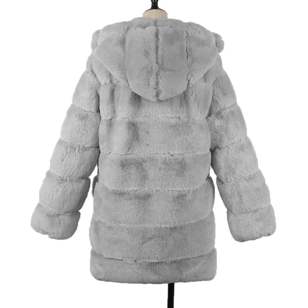 Faux Fur Plush Teddy Coat