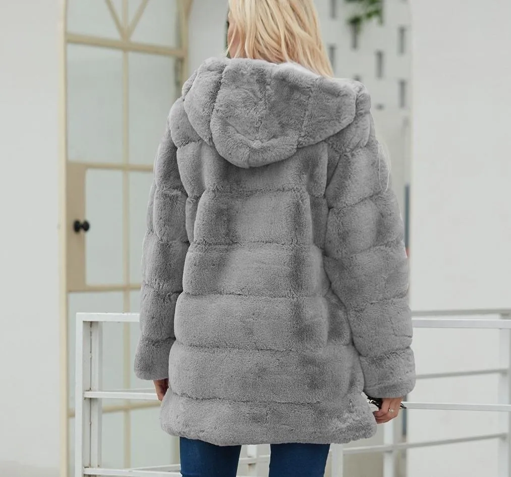 Faux Fur Plush Teddy Coat