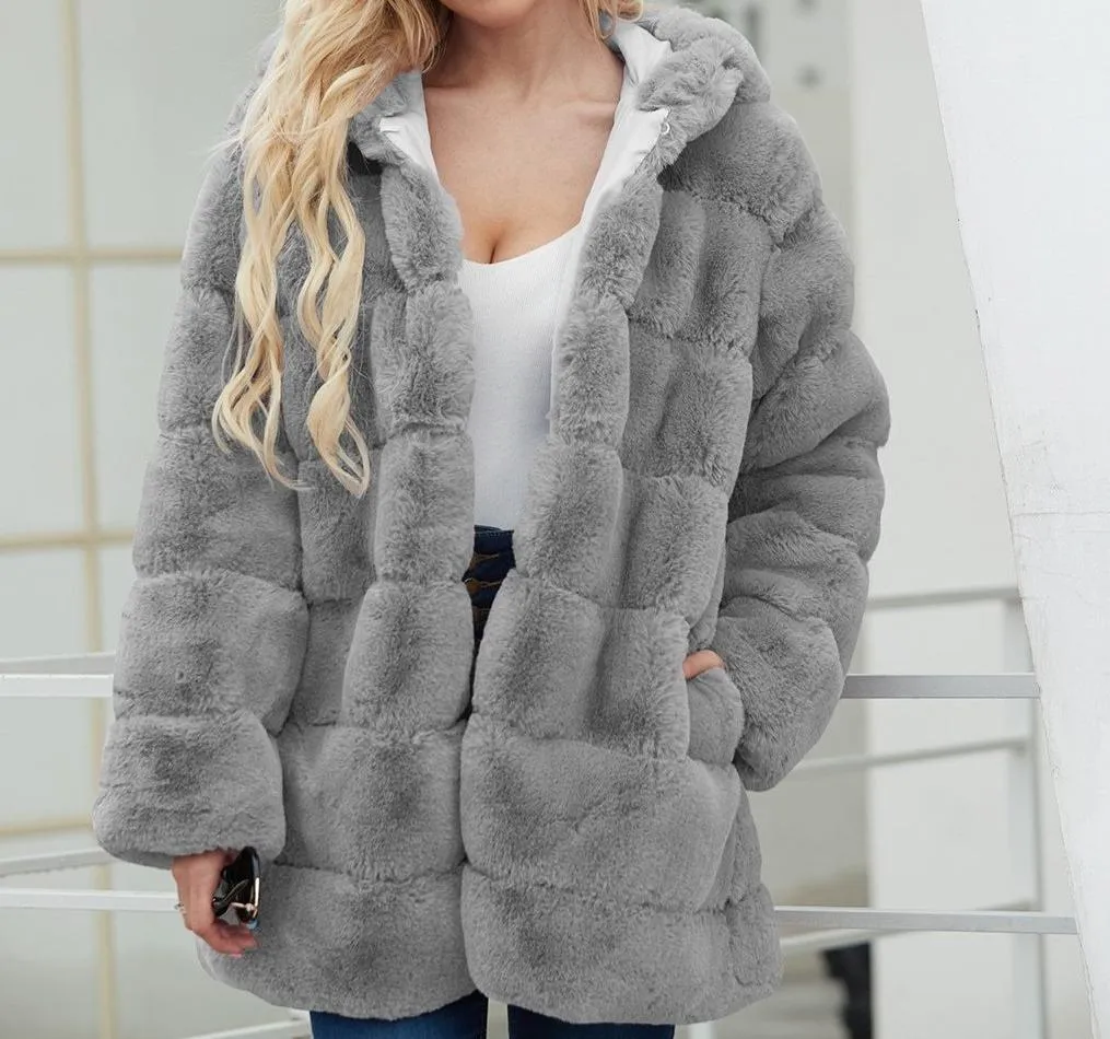 Faux Fur Plush Teddy Coat