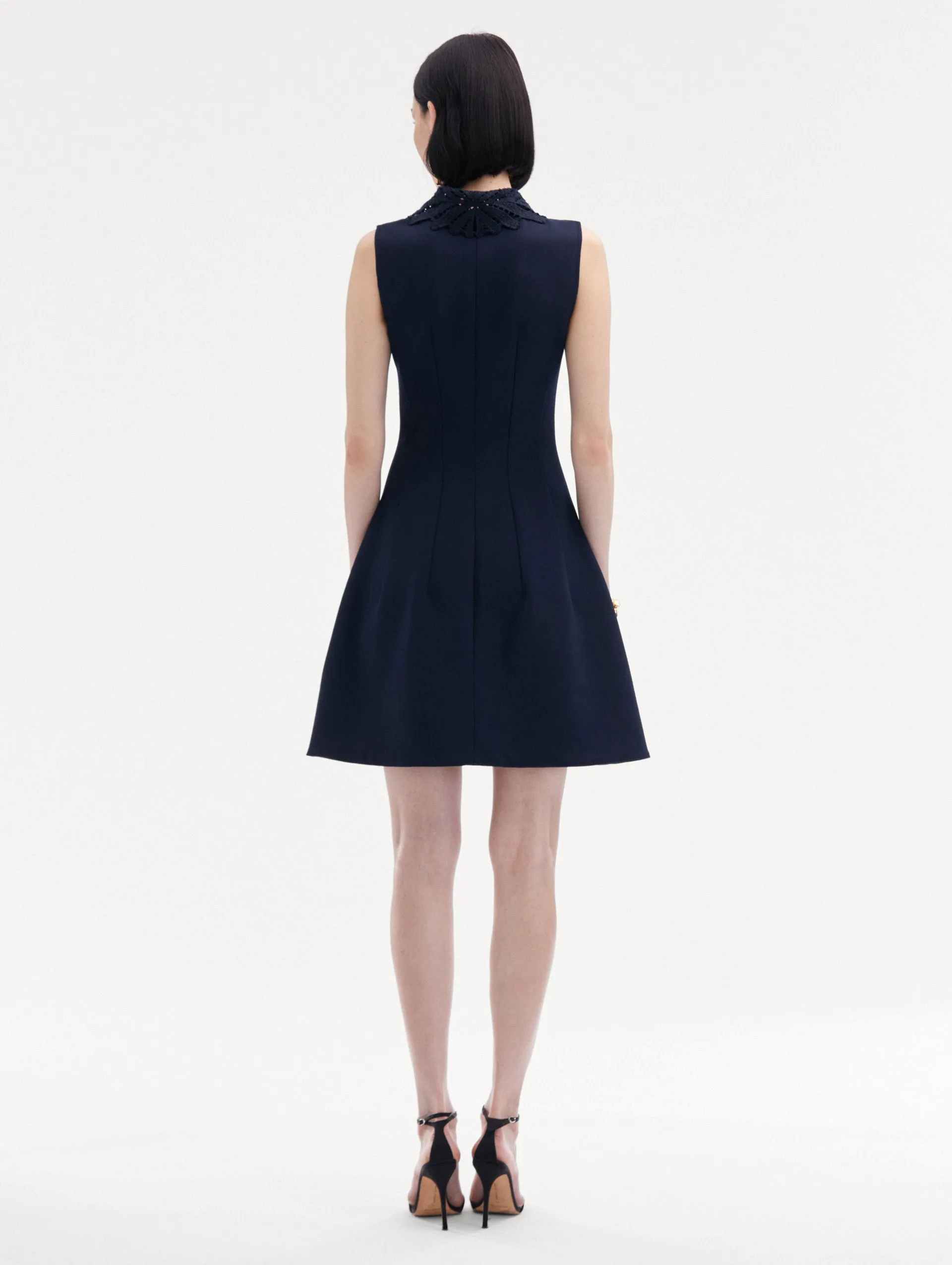 Fern Collar Zip-Front Dress