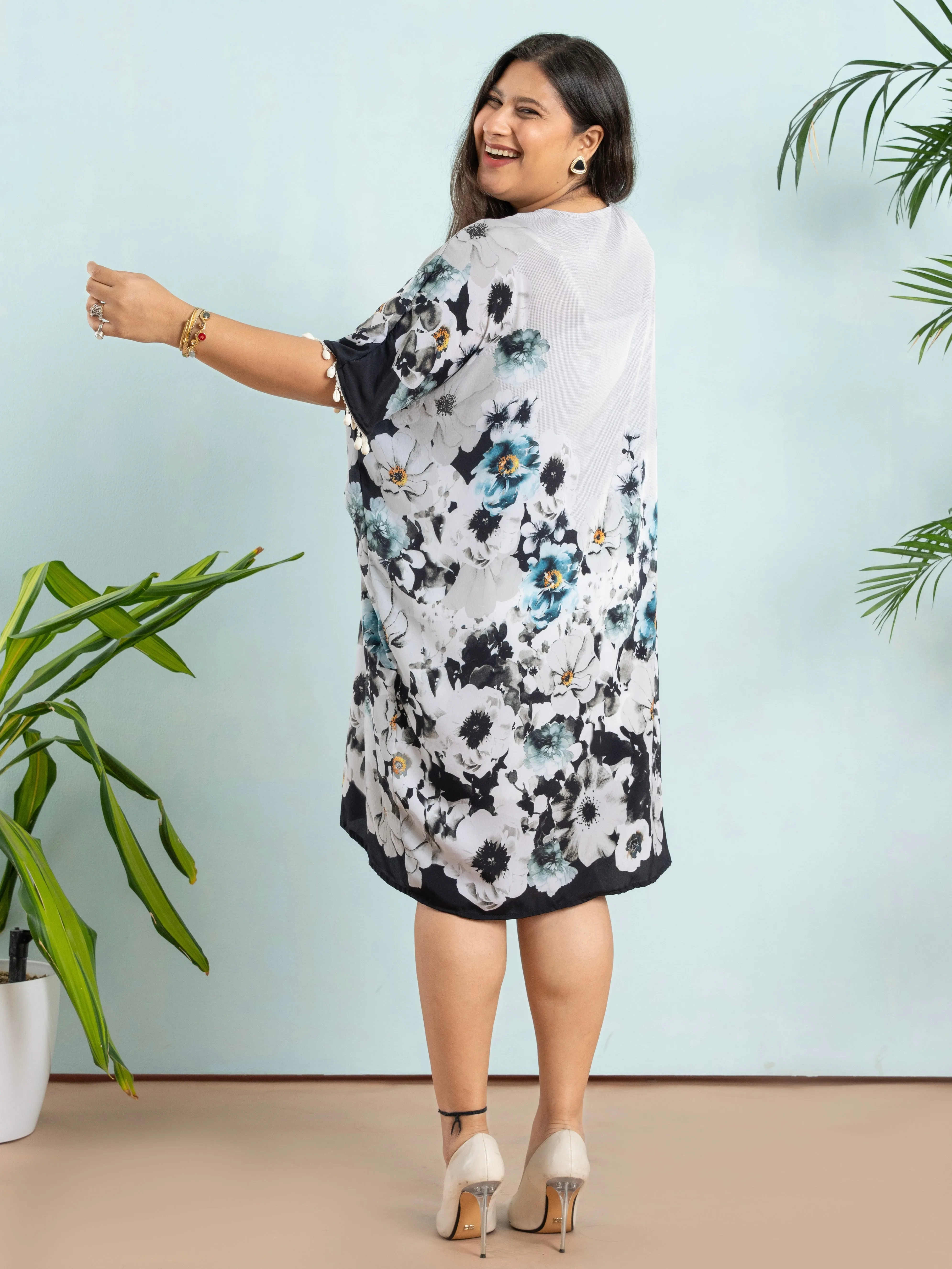 Floral Chic Kaftan Dress