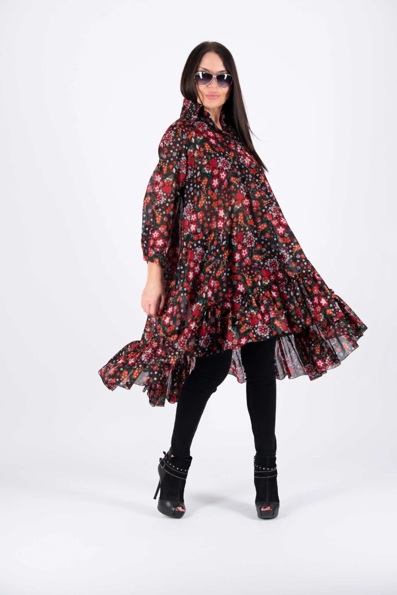 Floral Shirt Dress MARTINA