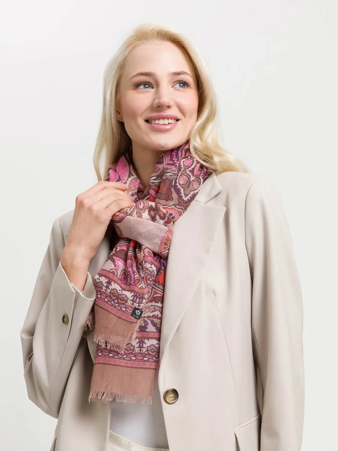 Fraas Sustainability Edition - Scarf With Paisley Design