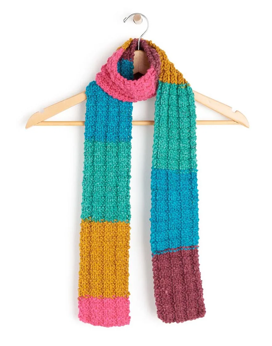 Free Heartwarming Knit Scarf Narrow Version Pattern