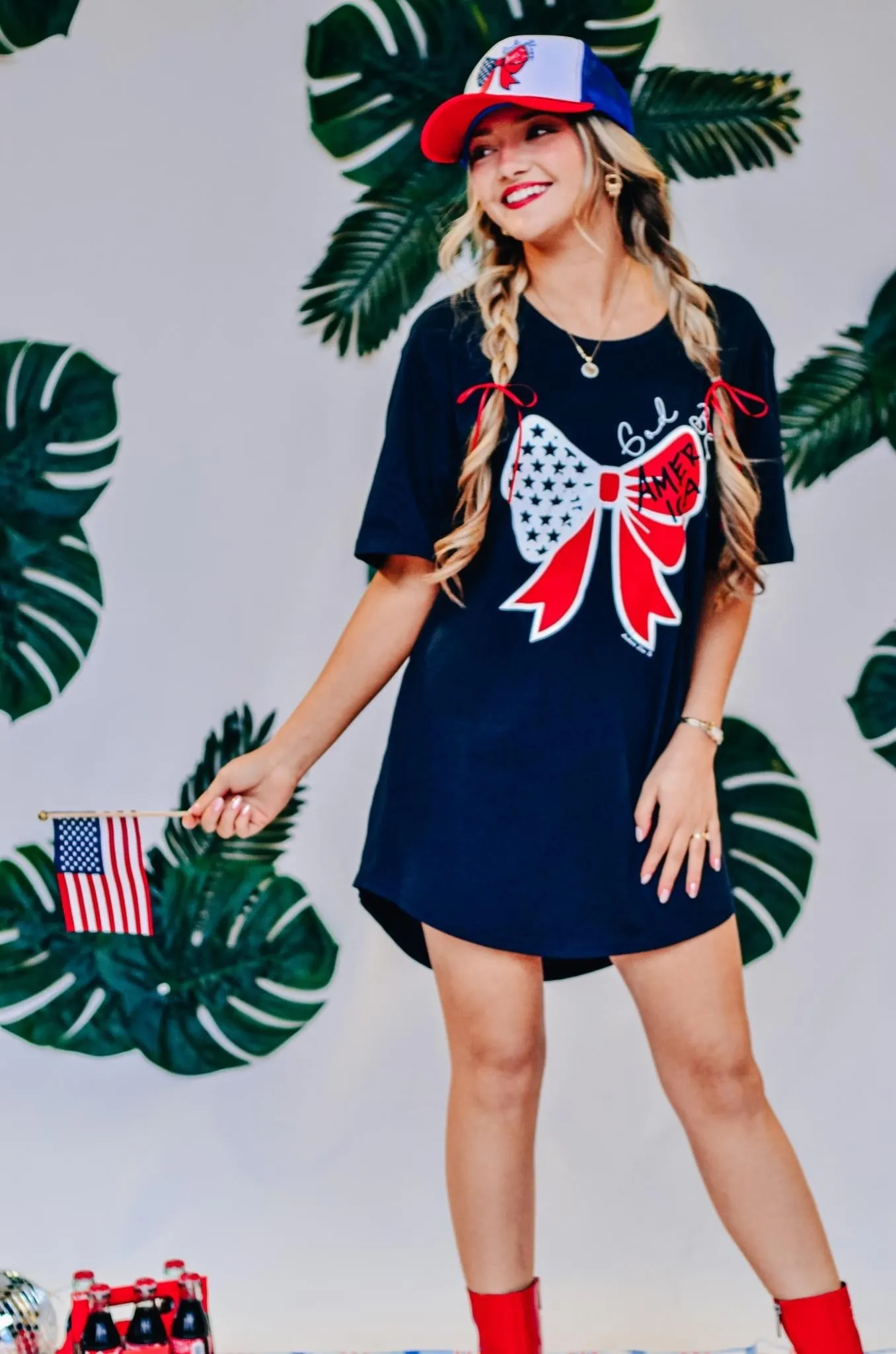 God Bless America TEE Bow Dress