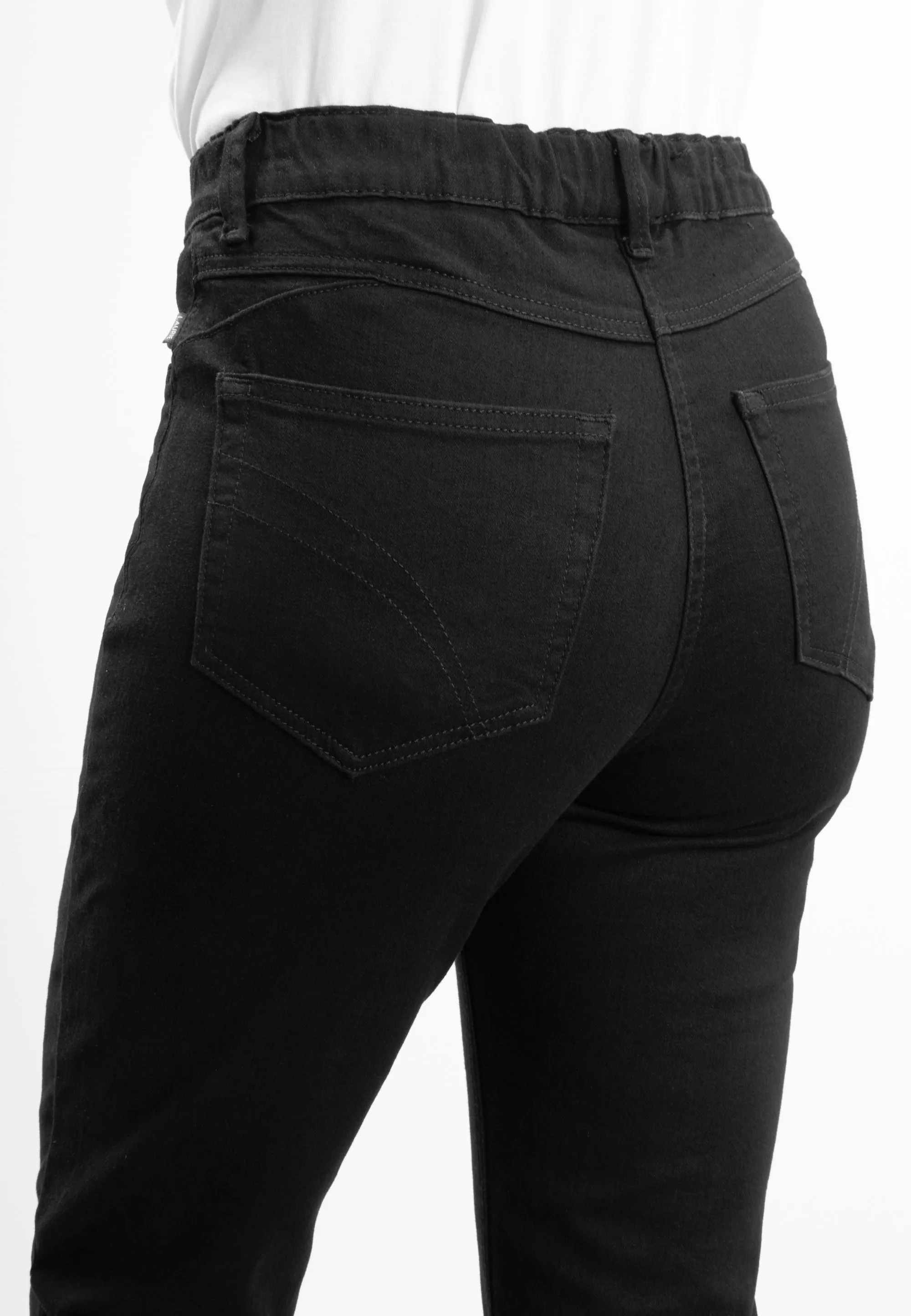 Hannah Regular - Medium Length - Black Denim