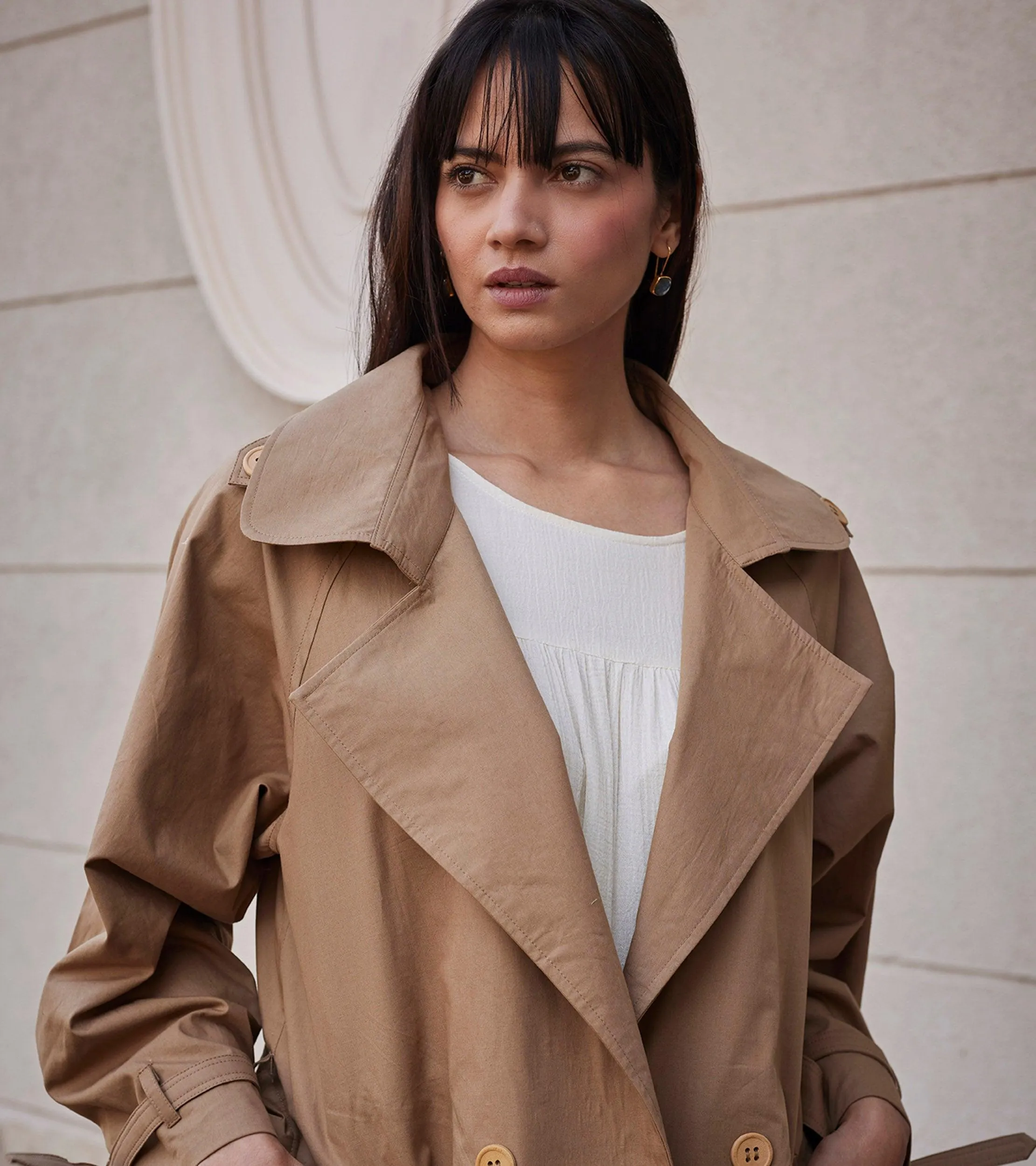 Heart Wood Trench Coat