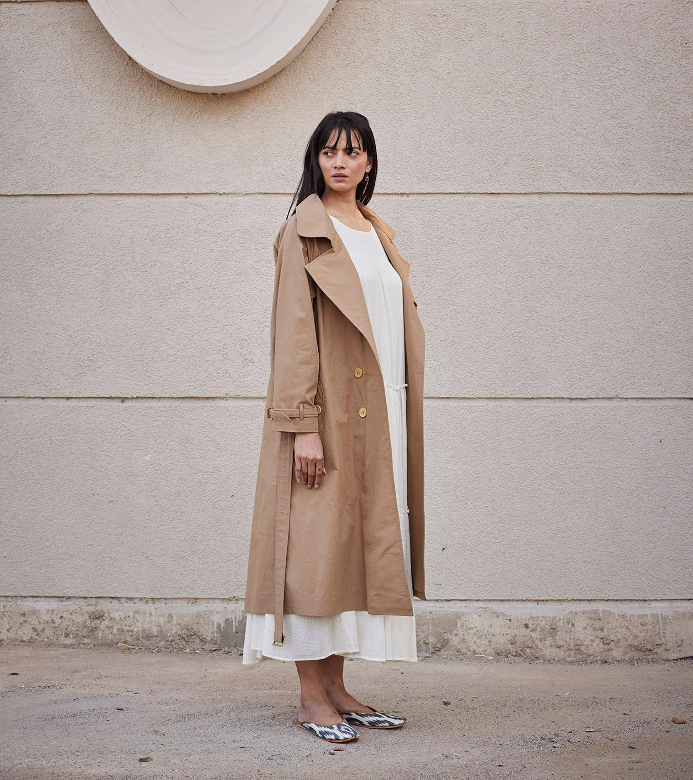 Heart Wood Trench Coat