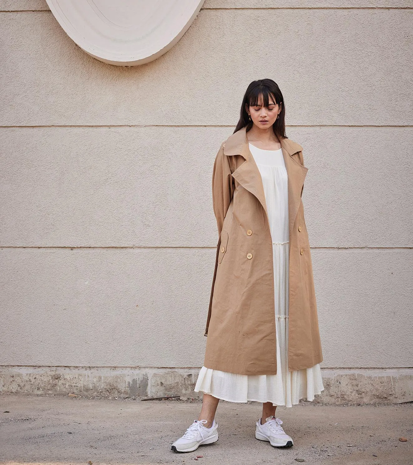 Heart Wood Trench Coat