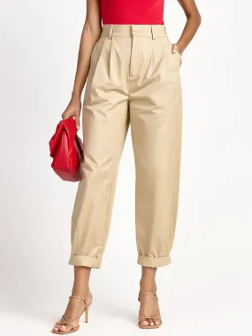 High Waist Pleated Trouser - English Factory