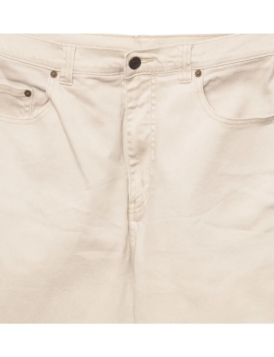 High Waist Tapered Off-White Jeans - W30 L29