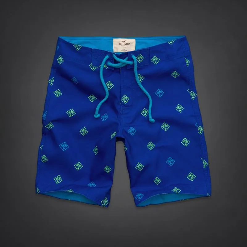 Hollister Awesome Men Beach Shorts Blue