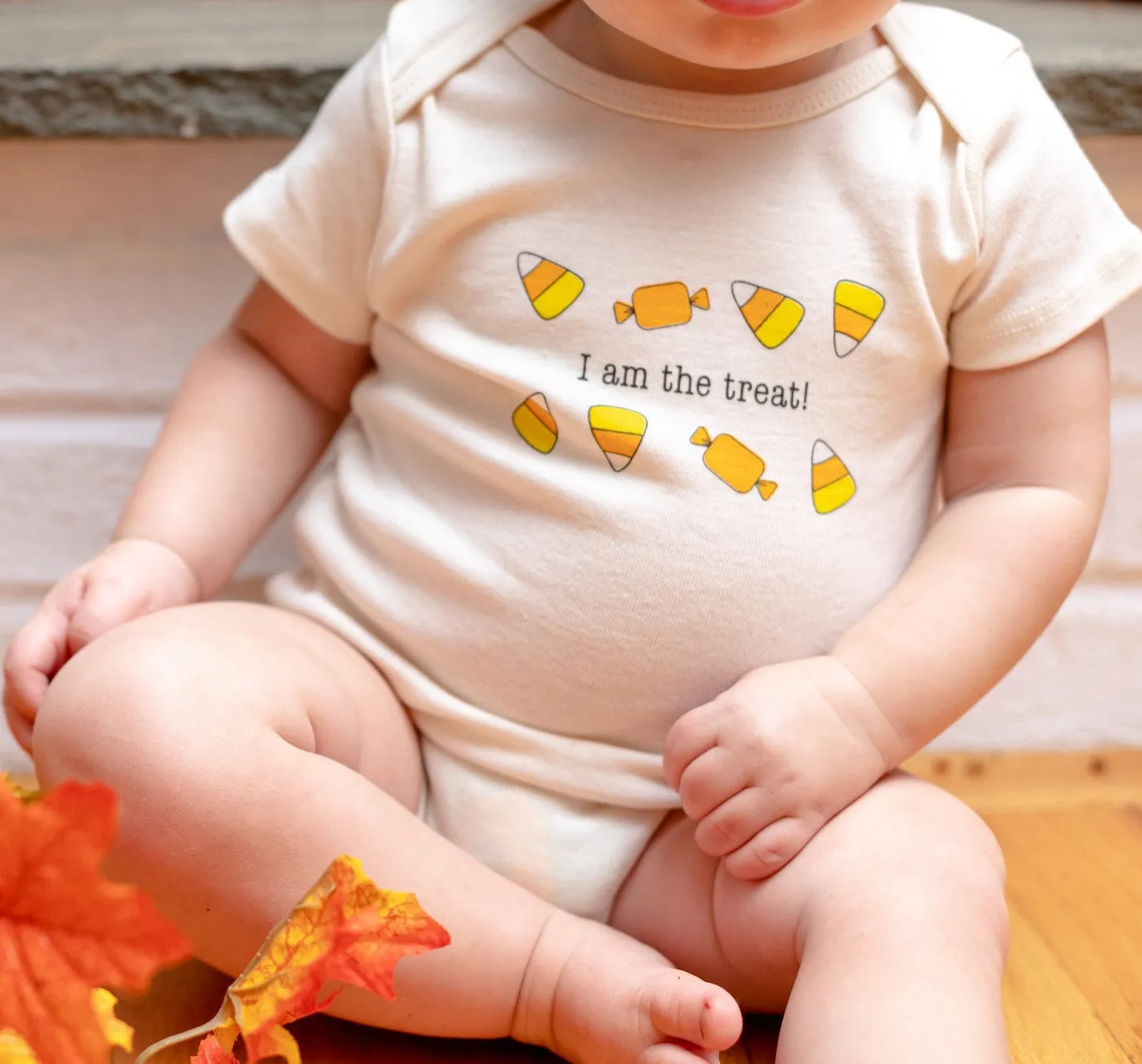 I Am The Treat Short Sleeve Romper & Hat Gift Set