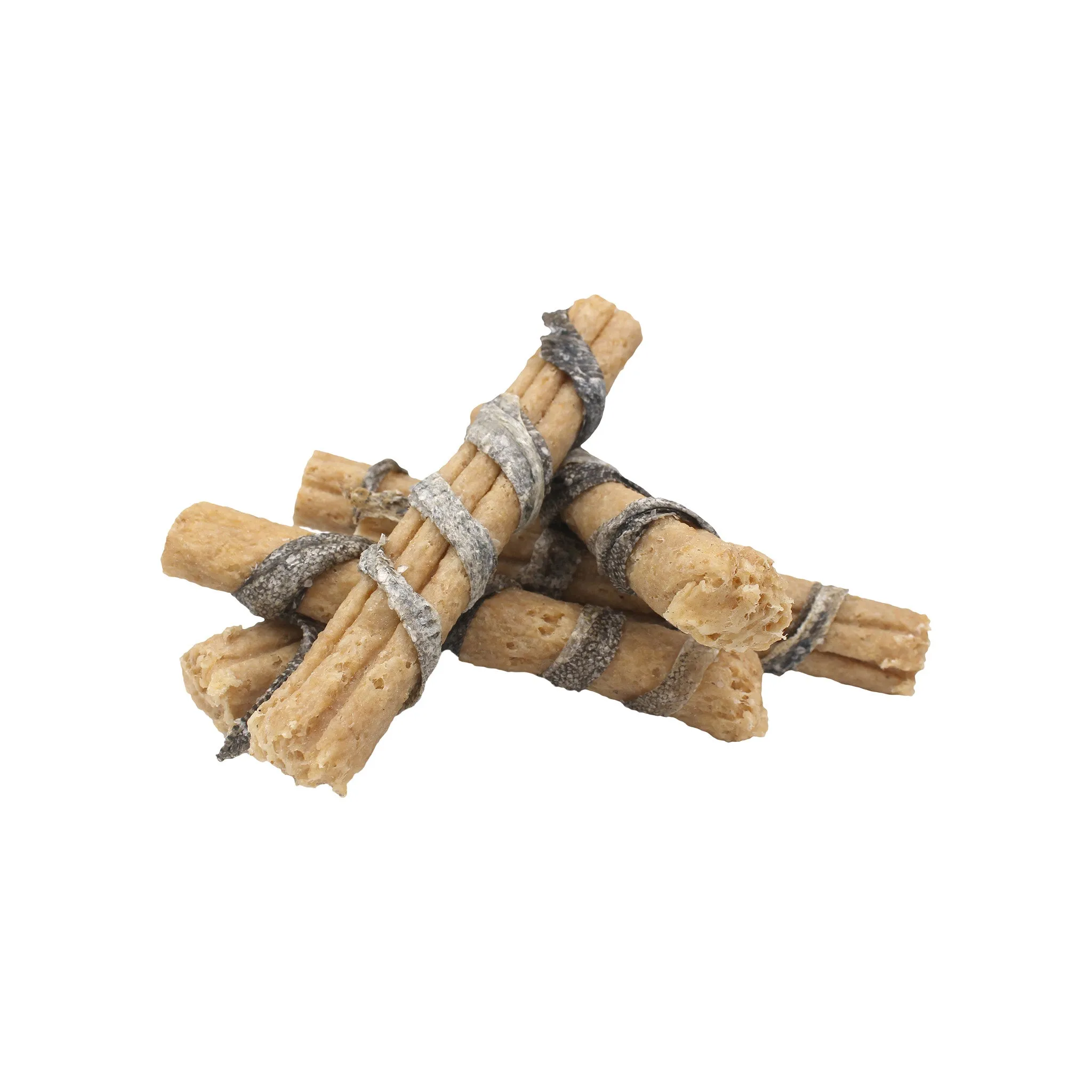 Icelandic  Beef Collagen Dental Dog Chew with Wrapped Fish