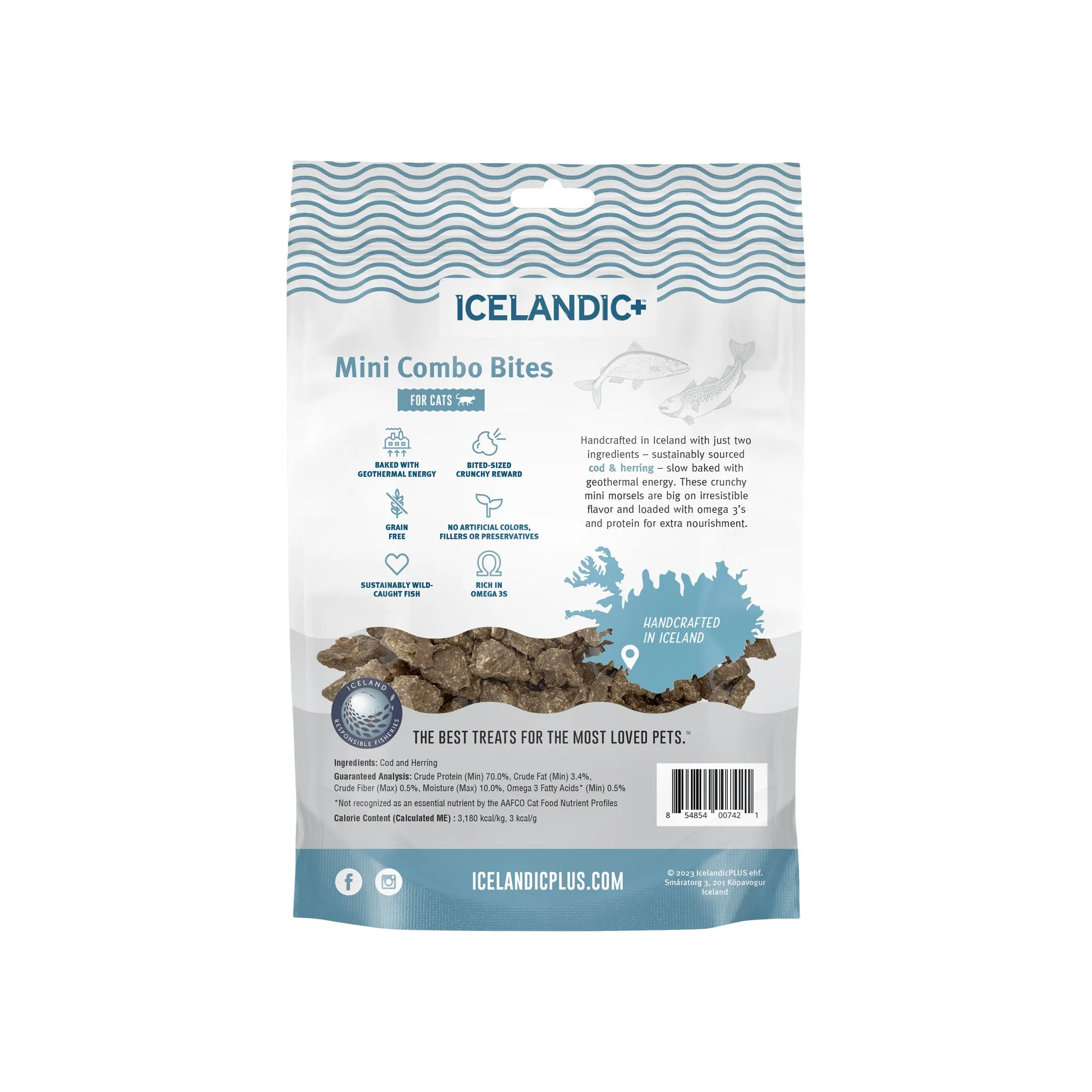 Icelandic  Mini Combo Bites Fish Cat Treats