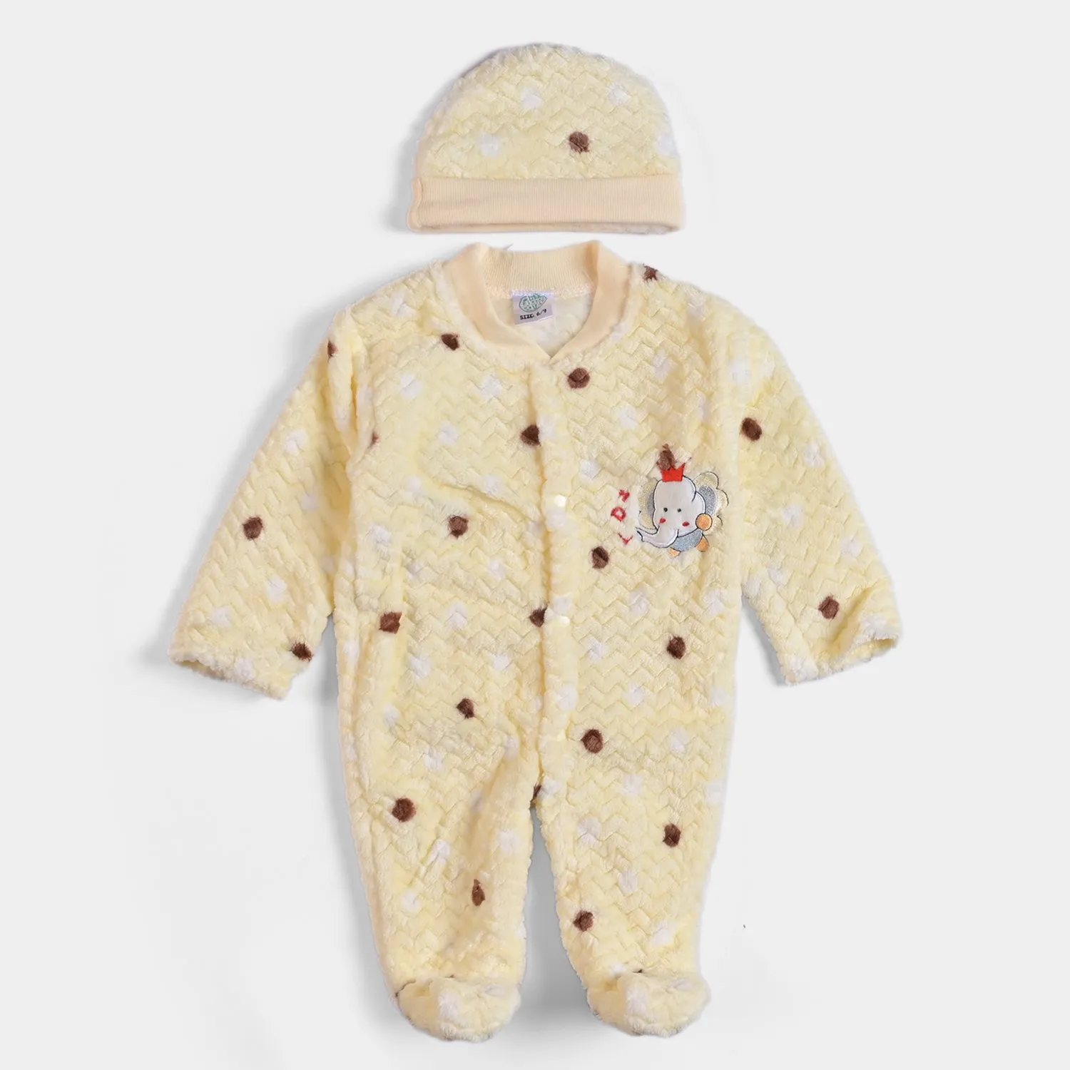 Infant Unisex Baby Romper With Cap