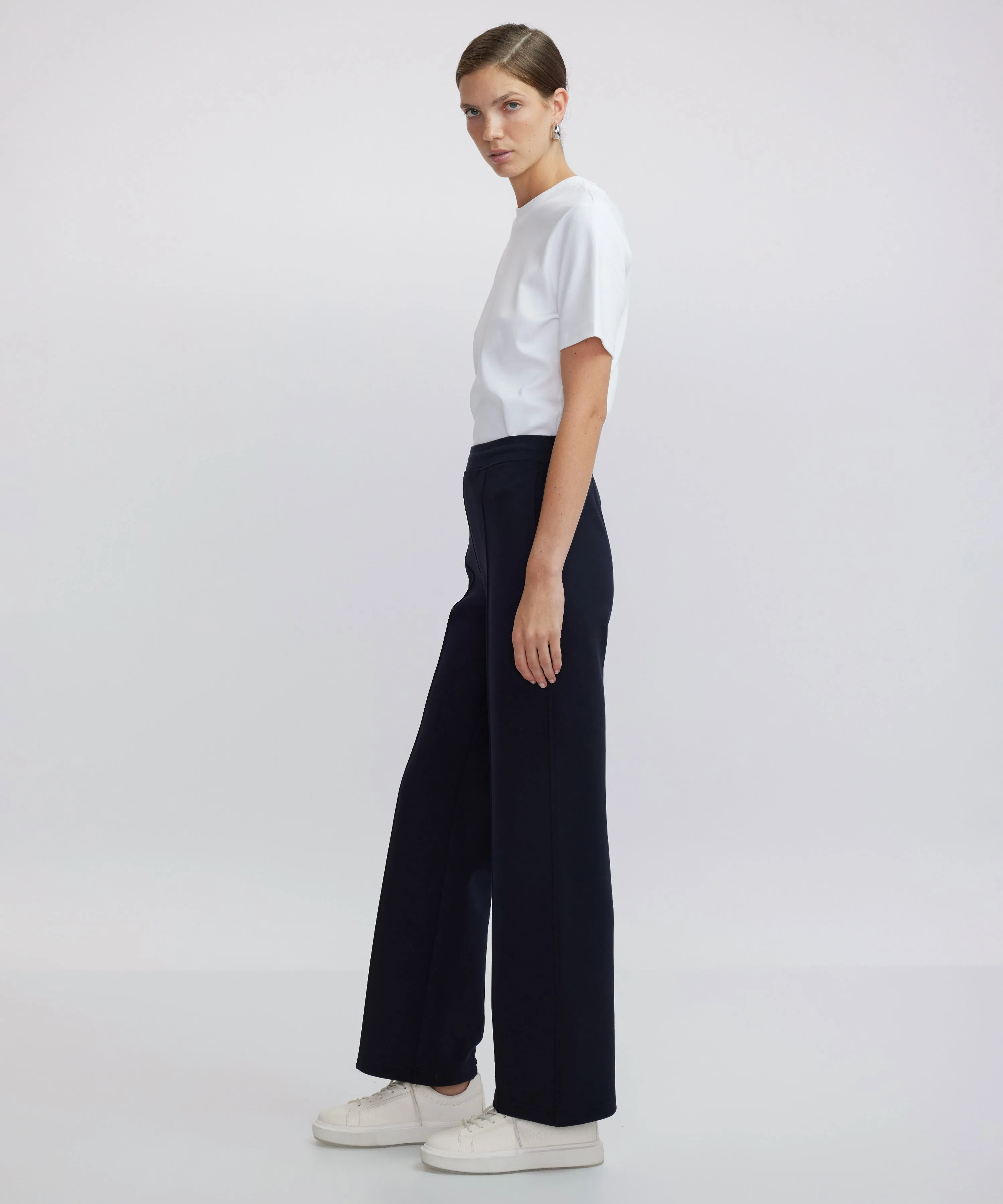 Ipekyol Elasticated Waist Solid Trousers Navy