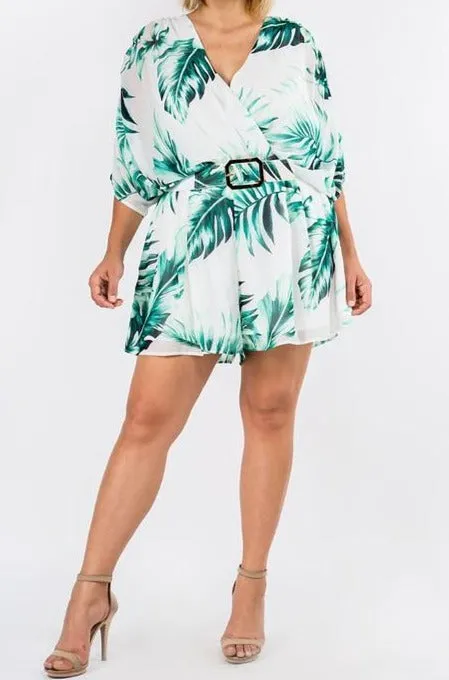 Ivory Tropical Romper