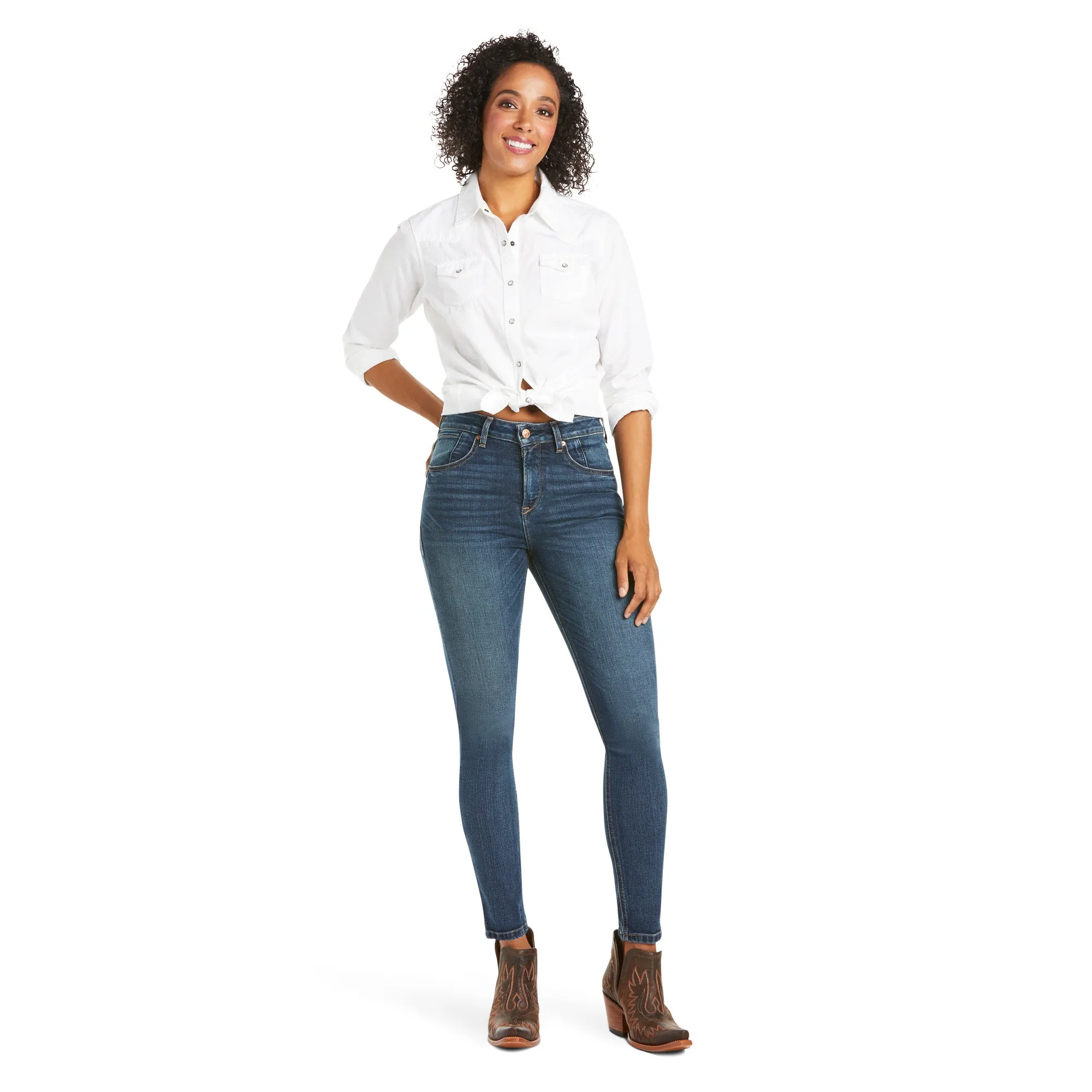 Jeans Ariat Stretch Premium Tiro Alto Skinny