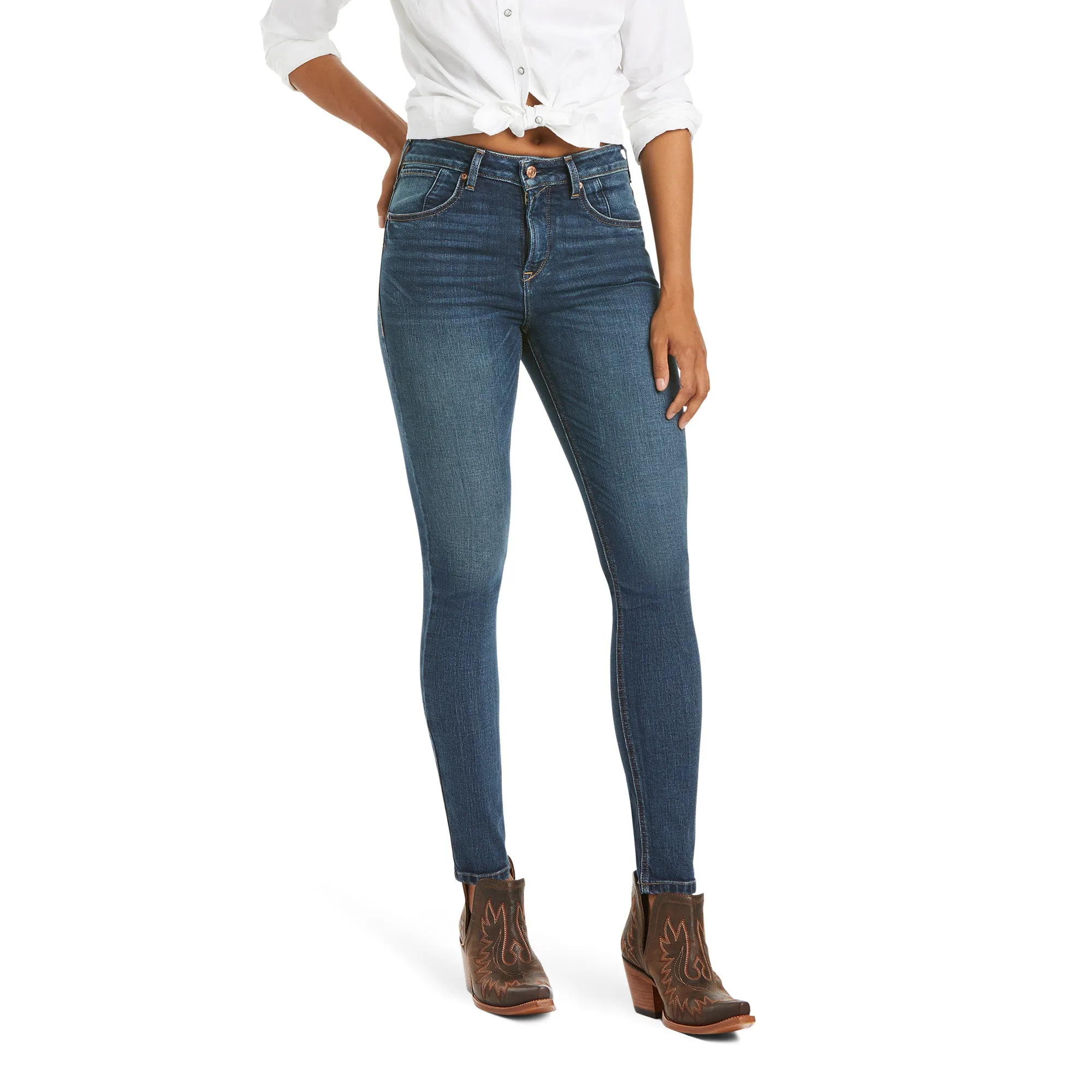 Jeans Ariat Stretch Premium Tiro Alto Skinny