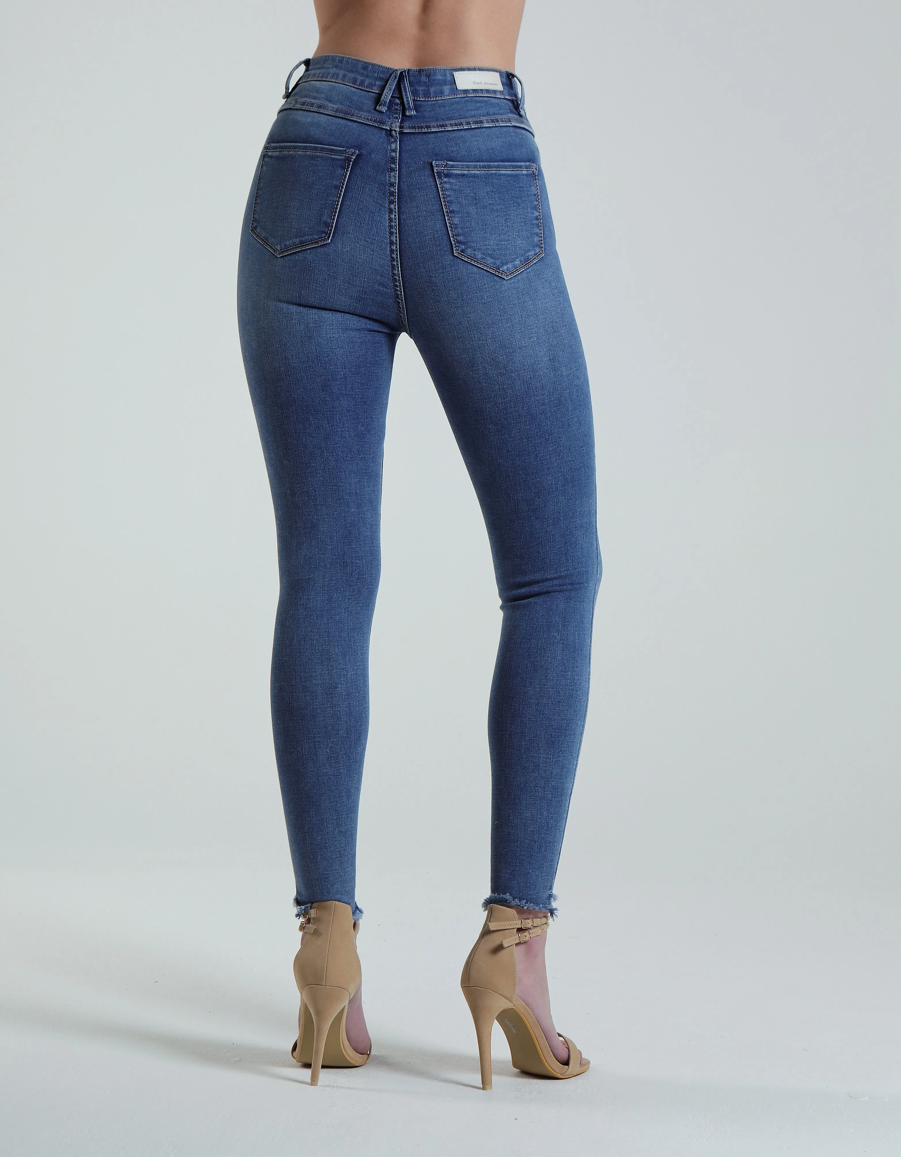 Jessica High Rise Skinny Blue