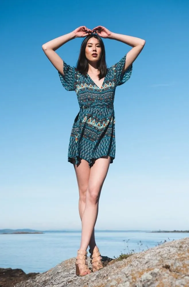 Kali Romper | Dark Turquoise