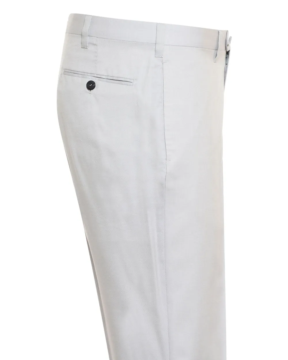 Light Grey Cotton Blend Dress Pant