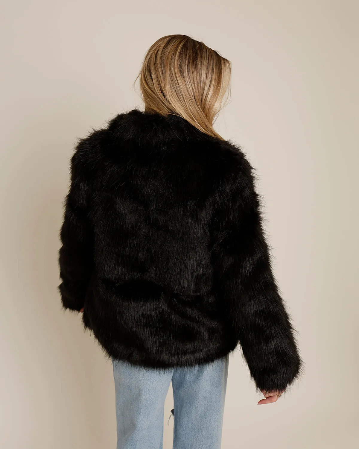 LIONESS BADA BING FAUX FUR COAT