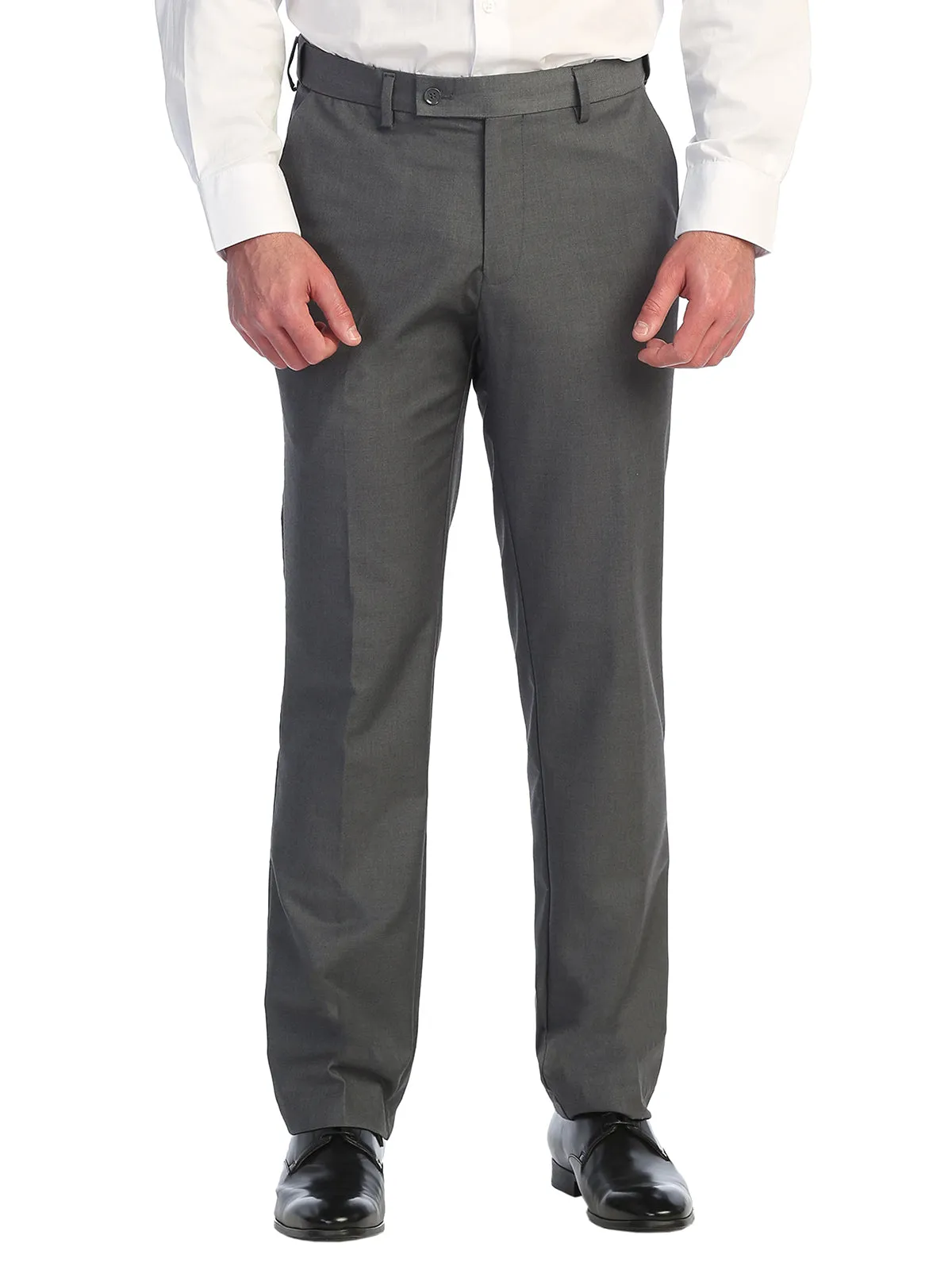 Men's Expandable Waist Dress Pants, Charcoal