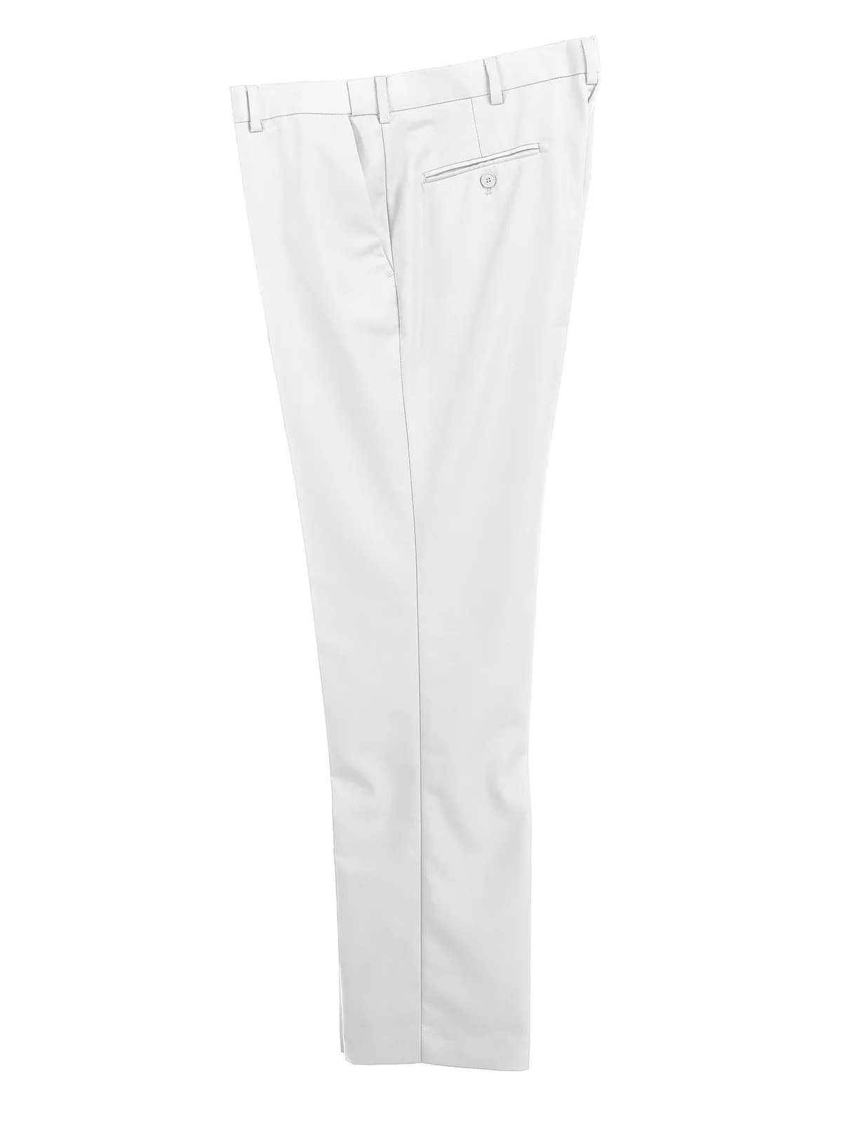 Men's Expandable Waist Dress Pants, White