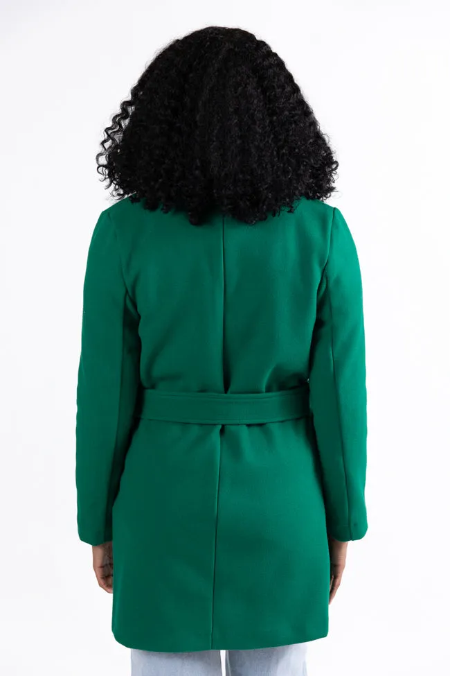 Mistletoe Moment Green Coat SALE