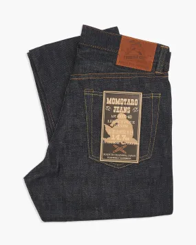 Momotaro 0605-40 Natural Tapered Mens Jeans - 14.7oz Zimbabwe Cotton Selvedge Legacy Blue Denim