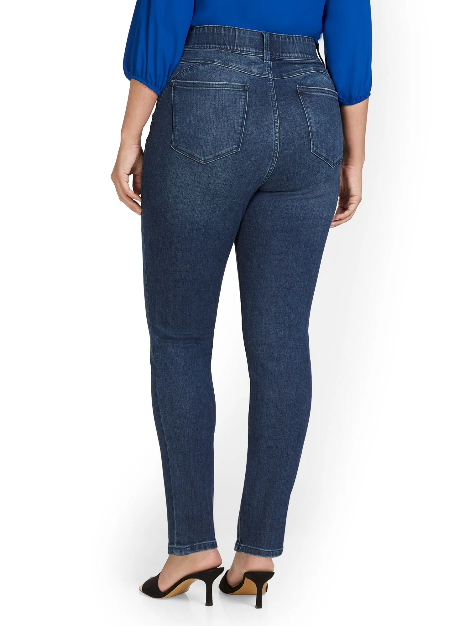 Mya Curvy Ultra High-Waisted Super-Skinny Boost Jeans - Hamilton Wash