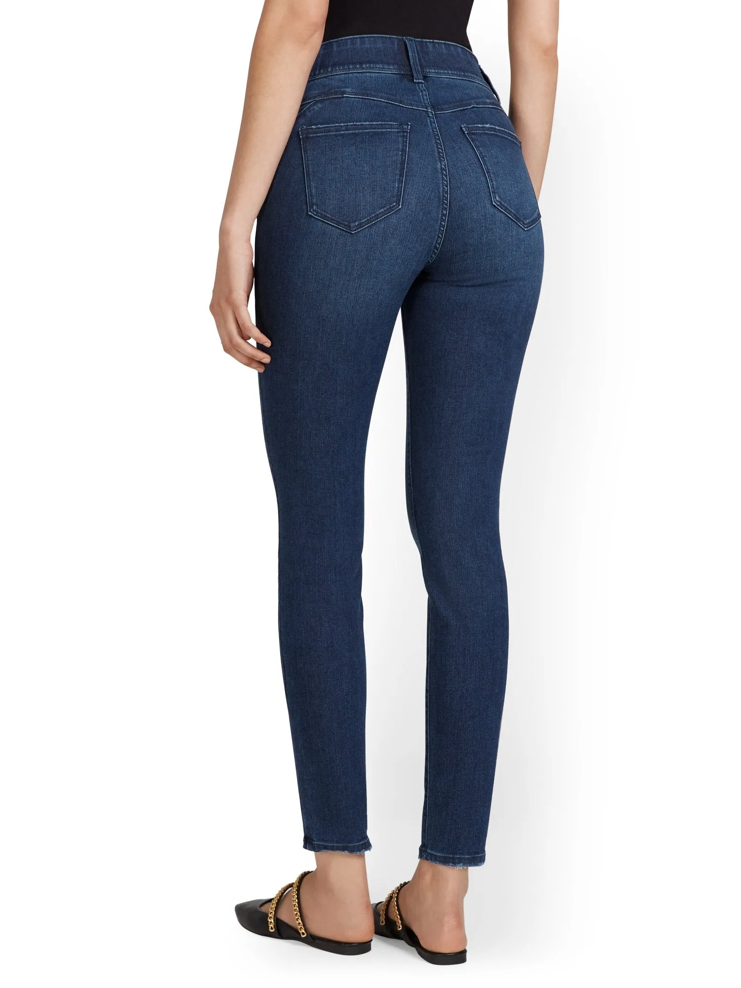 Mya Curvy Ultra High-Waisted Super-Skinny Boost Jeans - Hamilton Wash