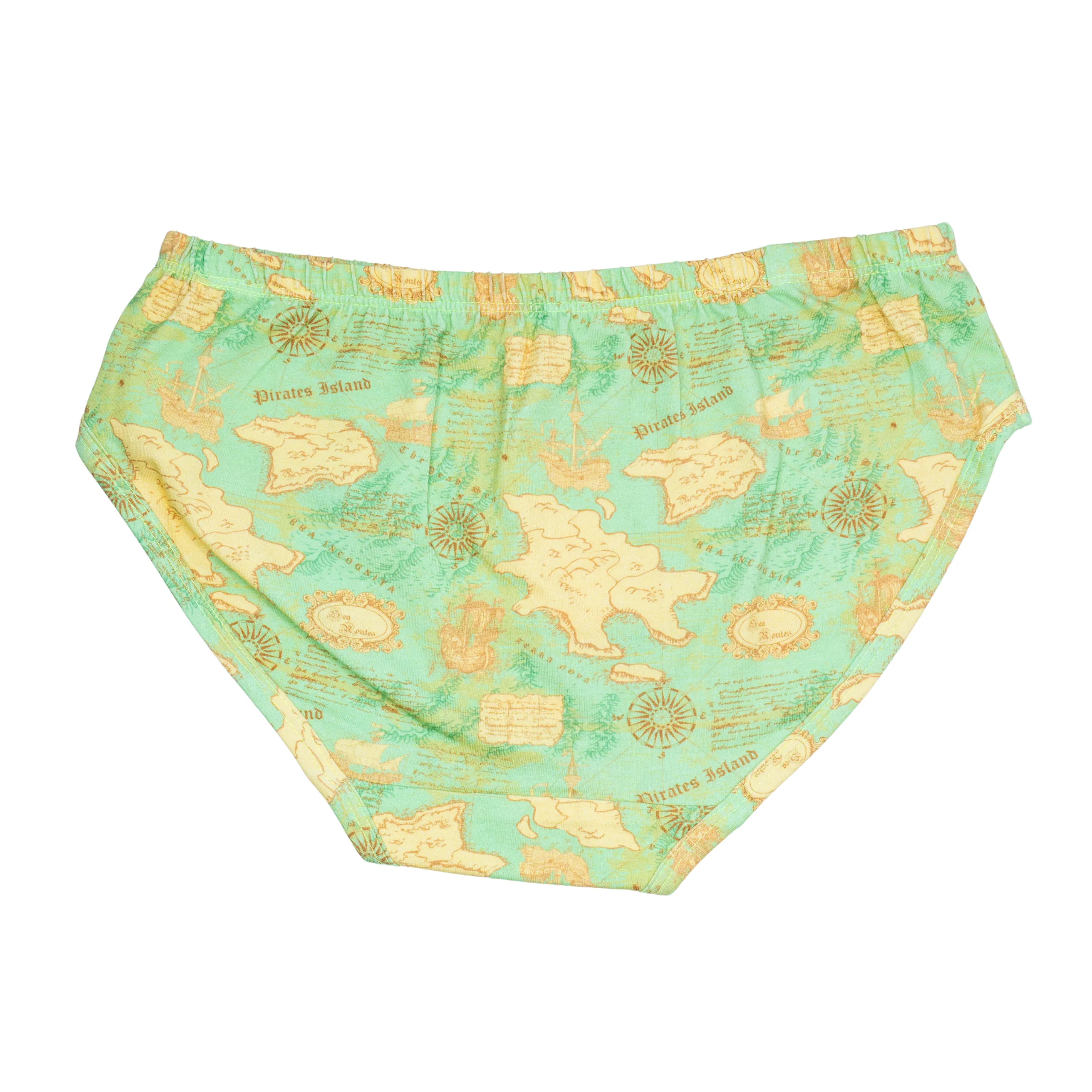 Nautical Chart Map Kids Underwear- 3 Pack