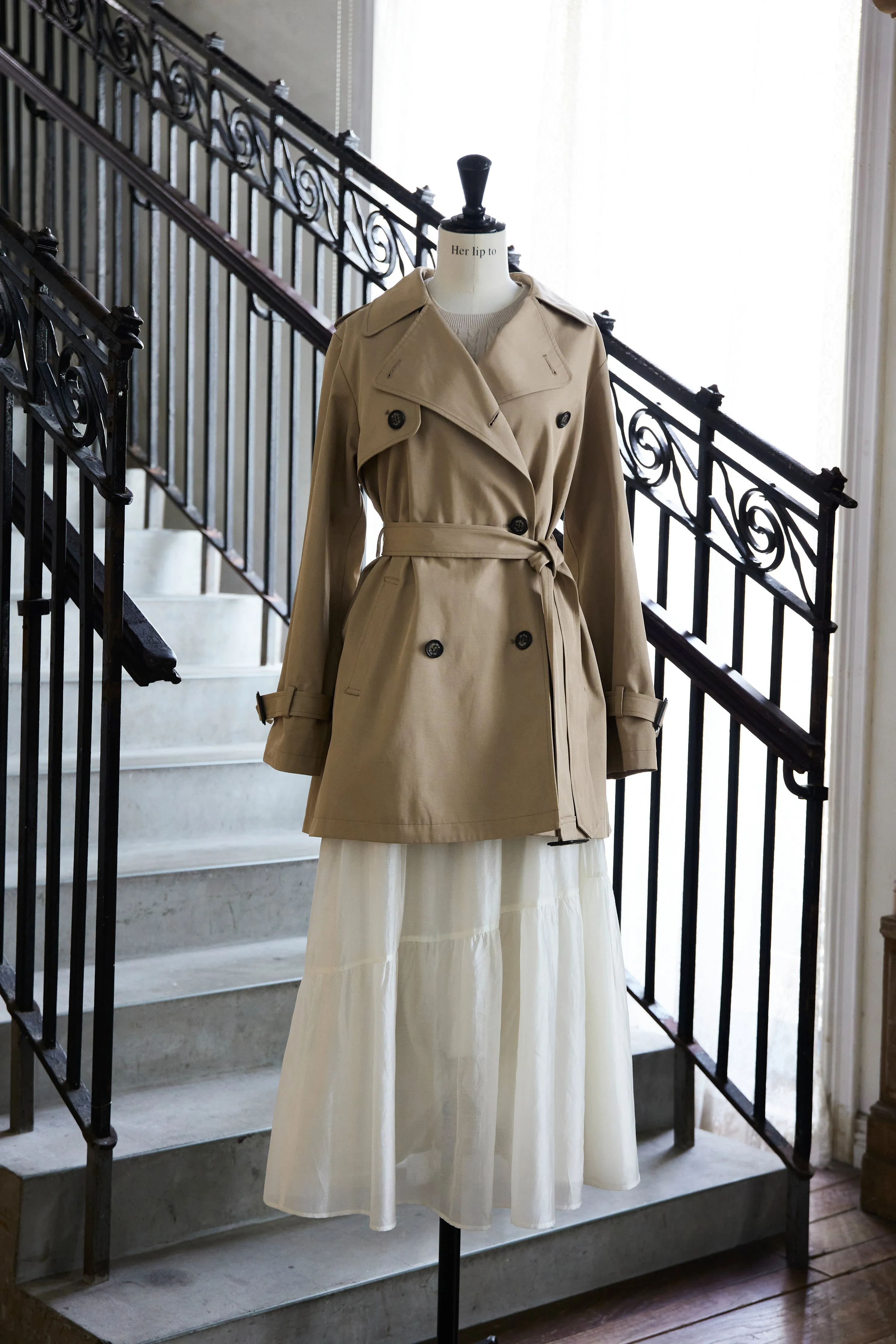 Noble Short Trench Coat