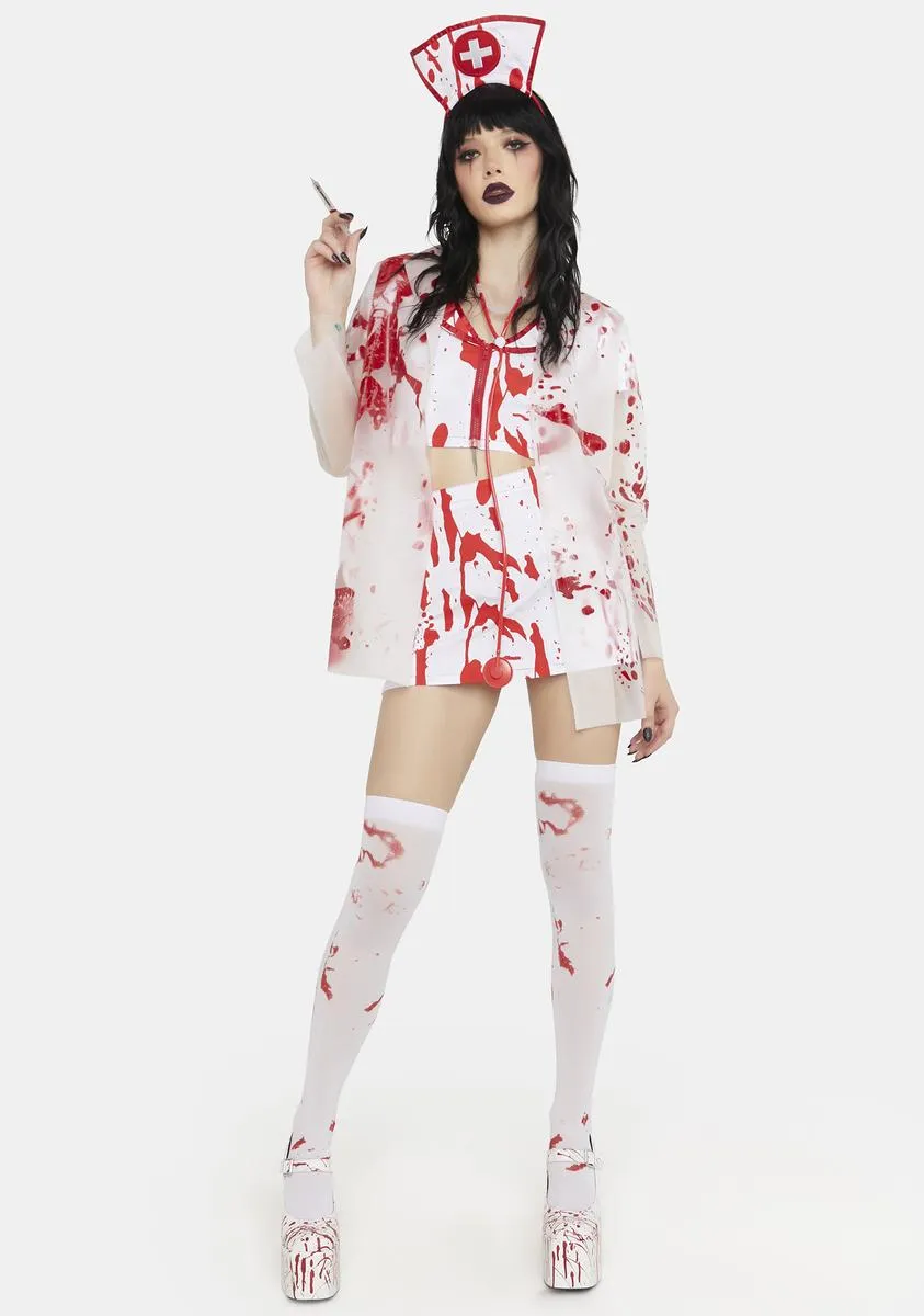 Nurse Of Death Bloody Lab Coat