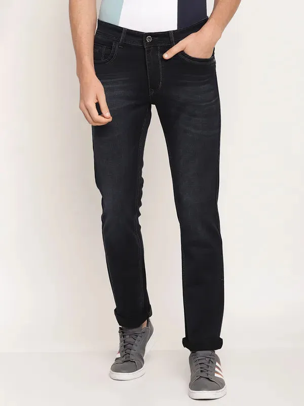 Octave Men Navy Blue Regular Fit Jeans