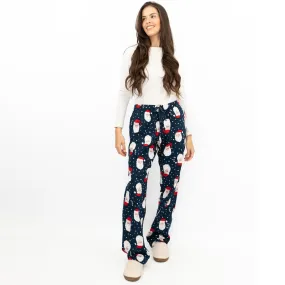 Old Navy Gap Womens Santa Christmas Pyjama Bottoms Elasticated Waist Trousers