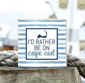 On Cape Cod Decorative Wooden Block