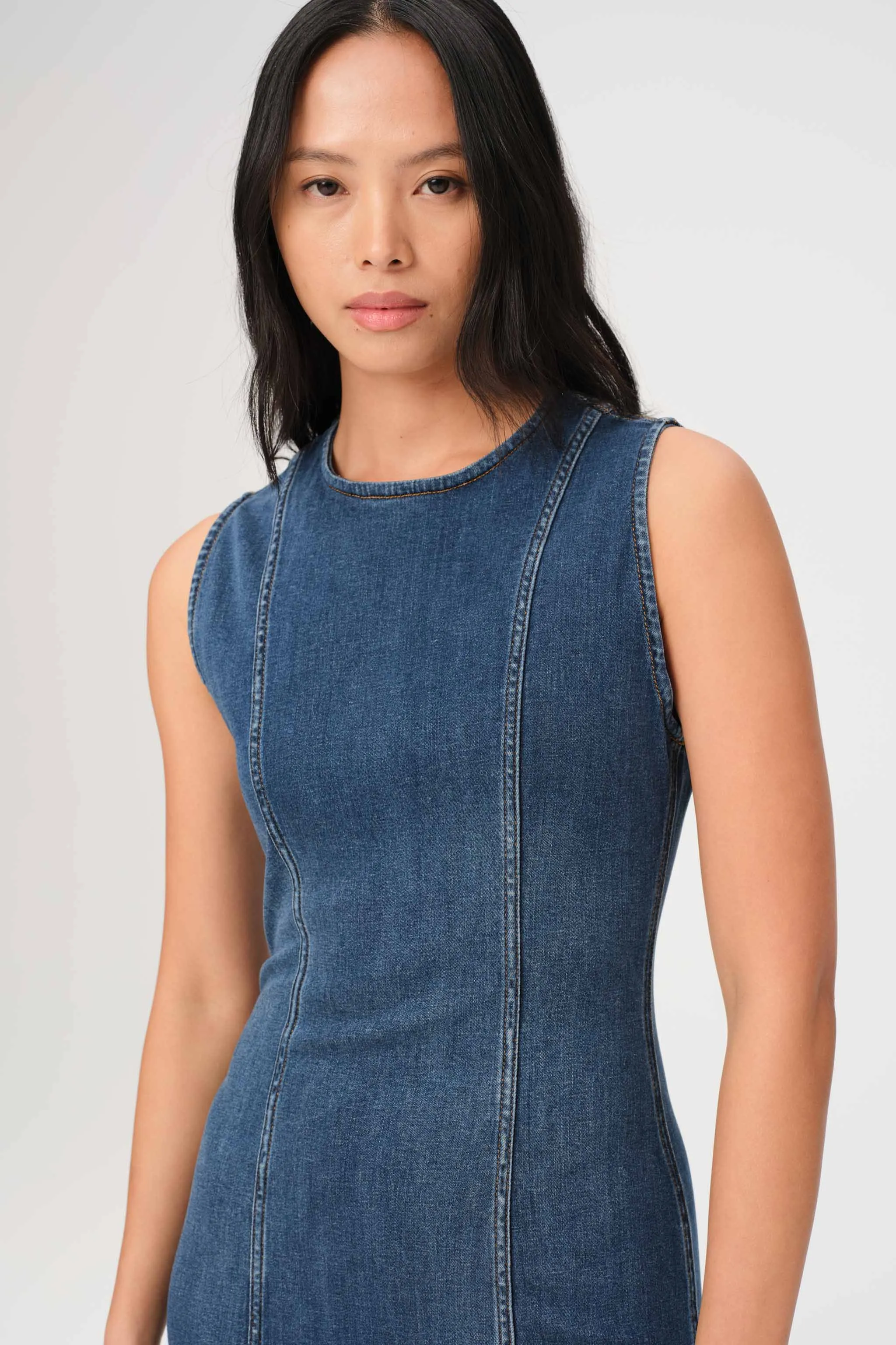  OPO - DENIM MINI DRESS | TAKE OFF