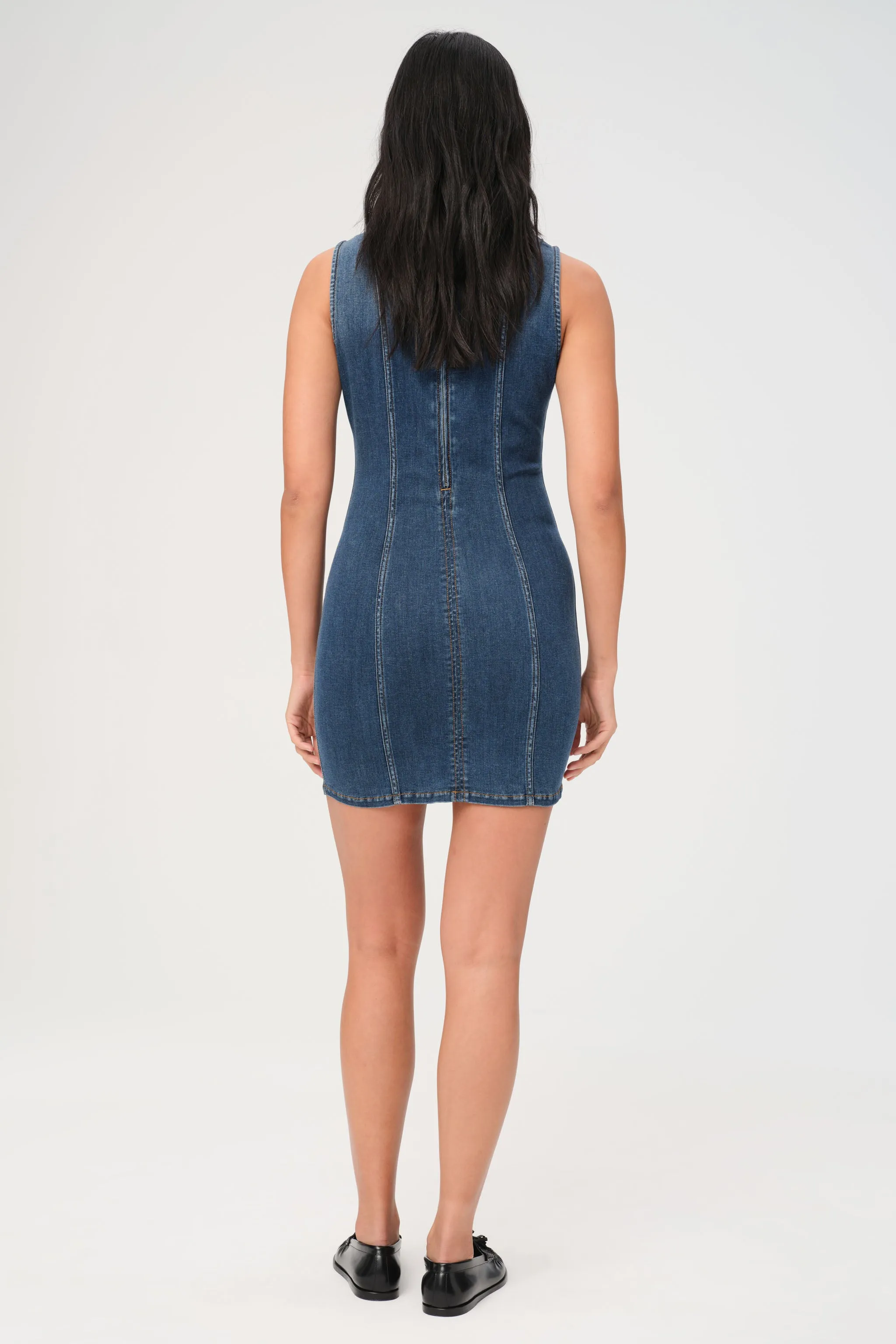  OPO - DENIM MINI DRESS | TAKE OFF