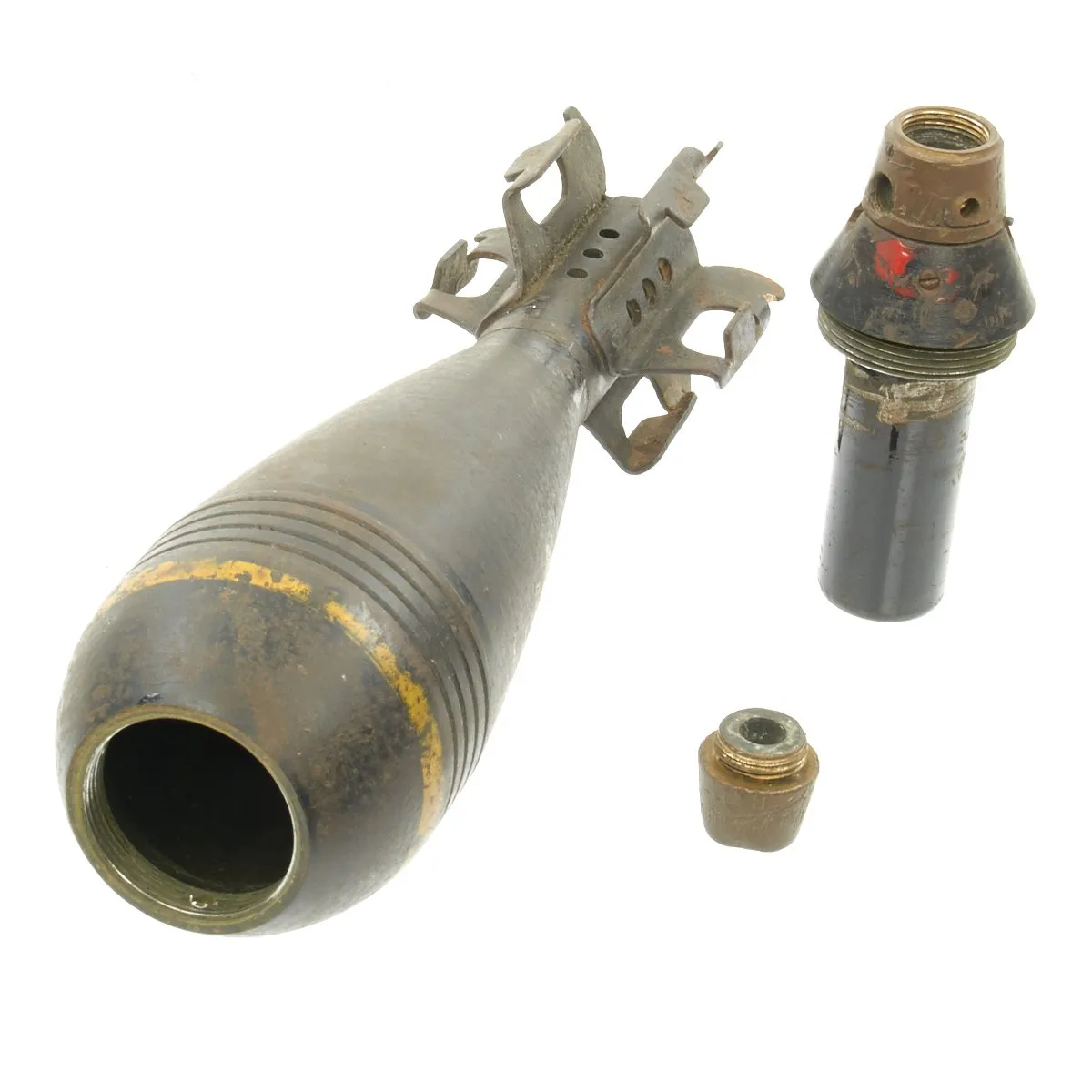 Original Japanese WWII Type 100 HE 81mm Mortar Round with Fuse