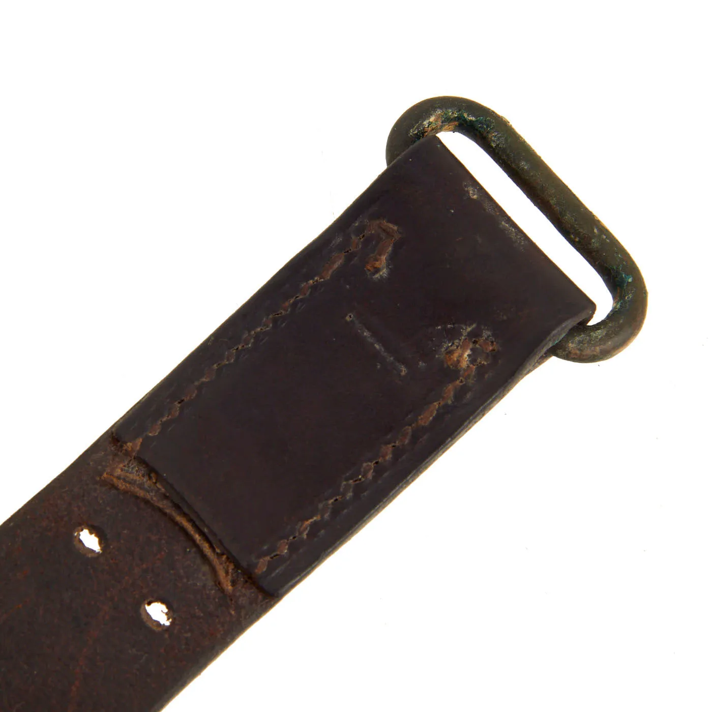 Original U.S. WWII M1907 Pattern Leather Sling With Brass Hardware