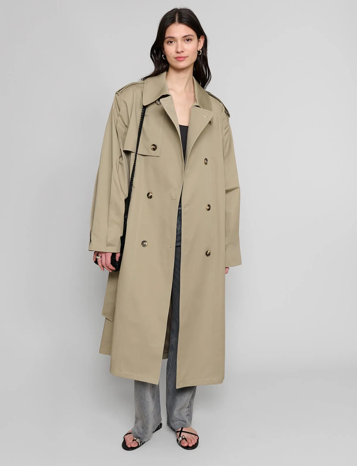 Oversized Padded Trench Coat